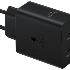 Φορτιστής Samsung EP-T5020 2xUSB-C 50W + Cable USB-C to USB-C Black