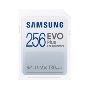 Memory Card 256GB Samsung SDXC Evo Plus For Creators 2021 Class 10 U3 V30 MB-SC256K/EU 130MB/s