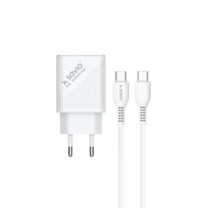 Φορτιστής Savio LA-05 USB-A/USB-C 18W White