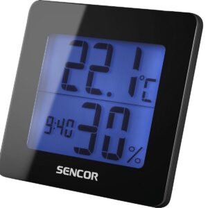 Θερμόμετρο - Υγρόμετρο Sencor SWS 15BL Black