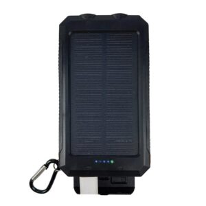 Red 5 Solar Powerbank  10.000mAh- Ηλιακό Powerbank με Θύρα USB  Μαύρο