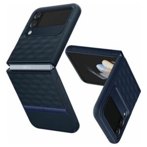 Θήκη Σιλικόνης Spigen Caseology Parallax για Galaxy Z Flip4 Midnight Blue