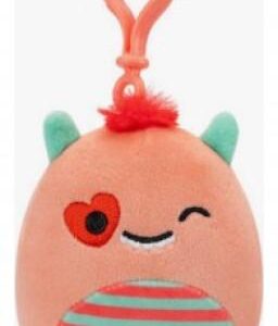 Squishmallows-Valentine- Λούτρινα Μπρελόκ 9Cm W3 Willett Το Τερατακι