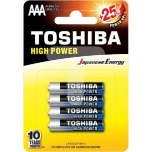 Μπαταρία Αλκαλική AAA Toshiba LR03GCP BP-4 1.5V 4τμχ