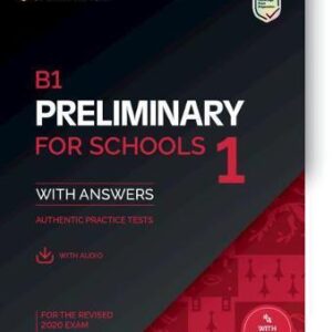 CAMBRIDGE PRELIMINARY ENGLISH TEST FOR SCHOOLS 1 SELF STUDY PACK (+ DOWNLOADABLE AUDIO) (FOR REVISED EXAMS FROM 2020)