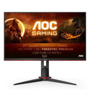 Gaming Monitor AOC Q27G2U 27" 2560x1440 1ms 144Hz VA
