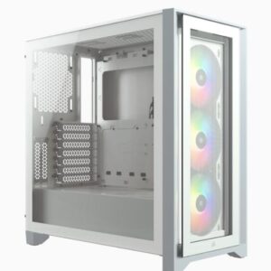 Computer case Corsair 4000X iCUE RGB Tempered Glass White