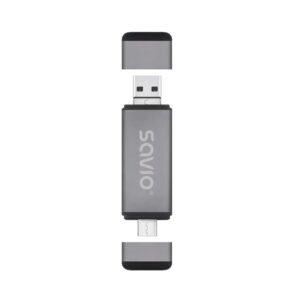 Card Reader Savio SAVAK-72 USB 3in1 Gray