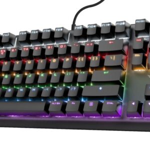 Keyboard TRUST GXT 834 Callaz Outemu Red Switches Black