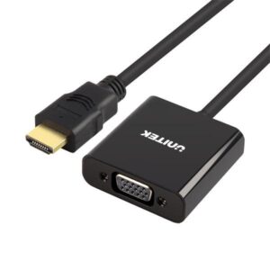 Adapter Unitek HDMI male - 3.5mm/VGA female
