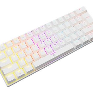 Gaming Keyboard White Shark Shinobi RGB Outemu Blue Switches White US