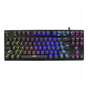 Gaming Keyboard White Shark Spartan Metal RGB Outemu Blue Switches Black US