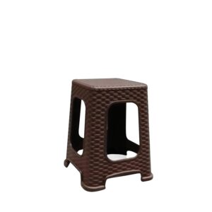 Σκαμπό Καφέ Rattan 35x35x46cm