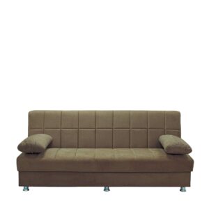 Καναπές Κρεβάτι Τριθέσιος LAURA ΙΙ Καφέ 190x75x80cm