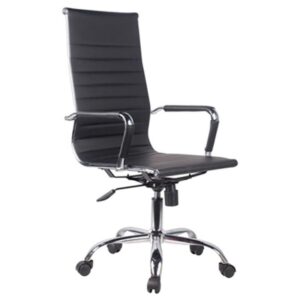 Καρέκλα Γραφείου ΔΙΩΝΗ Μαύρο PU 55x60x104-111cm