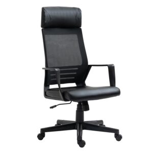 Καρέκλα Γραφείου Gaming ATHY Μαύρο PVC/Mesh 62x52x115-120cm