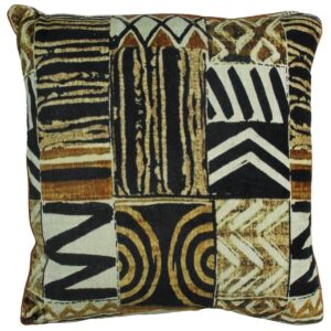Μαξιλάρι Tribal Καφέ Βελούδο 45x45cm