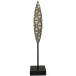 Διακοσμητικό Tribal Καφέ Polyresin 10X10X45cm
