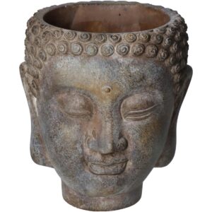 Κασπώ Βούδας Καφέ Τσιμέντο 15x13.5x16.5cm