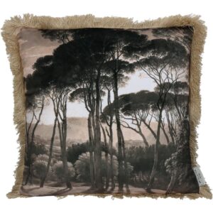 Μαξιλάρι Δάσος Καφέ Βελούδο 45x45cm
