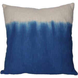 Μαξιλάρι Dip Dye Μπλε Βαμβακερό 45x45cm