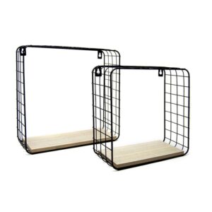 Σετ Επιτοίχια Μεταλλικά Ράφια 30 x 10 x 30 cm 2 τμχ Bakaji 8052877978663