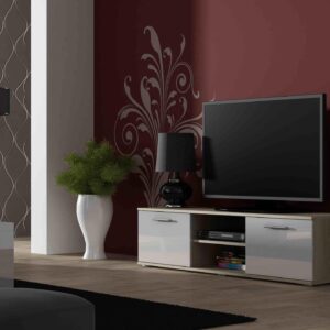 Έπιπλο τηλεόρασης CAMA MEBLE SOHORTV140DS/BI 43x140x37 cm