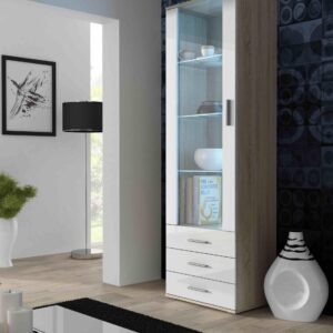 Βιτρίνα - Ντουλάπι CAMA MEBLE SOHOWITS1 DS/BI Sonoma oak 41x60x192cm