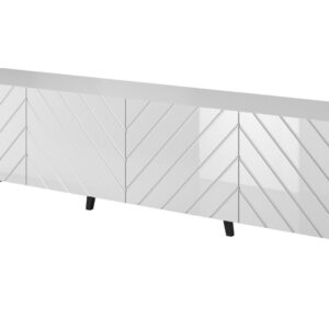 Έπιπλο τηλεόρασης CAMA MEBLE ABETO RTV200 BI Λευκό 42x200x52cm