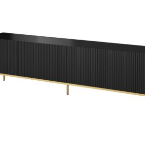 Έπιπλο τηλεόρασης CAMA MEBLE PAFOS TV2+S CZ Μαύρο 40x200x60cm