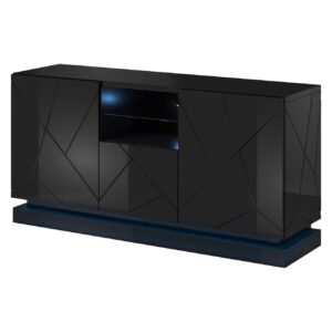Συρταριέρα CAMA MEBLE QIU KOM2D1K CZ Black 41.5x150x75 cm
