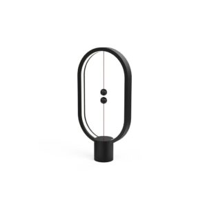 Designnest Heng Balance Type-C |Plastic Lamp Ellipse| Διακοσμητική λάμπα με μαγνητικό διακόπτη (Μαύρο)