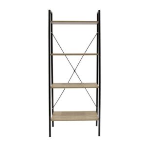 Μεταλλική Βιβλιοθήκη με 4 Ράφια 60 x 32.5 x 148 cm Home Deco Factory HD6429