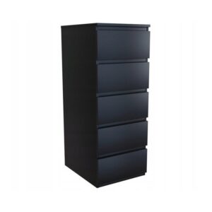 Συρταριέρα TOPESHOP W5 CZERŃ Black 45x40x111 cm