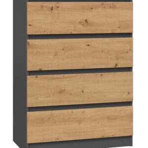 Συρταριέρα TOPESHOP M4 ANTRACYT/ARTISAN Anthracite 40x70x97cm