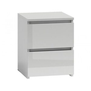 Κομοδίνο TOPESHOP M2 BIEL POŁYSK FRONT White 30x30x40cm
