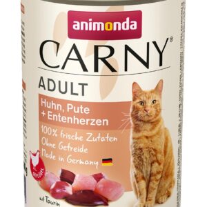 Υγρή Τροφή Animonda Carny Adult Chicken/Turkey/Duck Hearts 400g