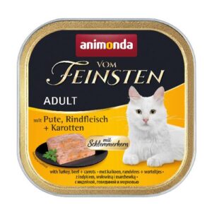 Υγρή Τροφή Animonda Vom Feinsten Gourmet Turkey/Beef/Carrots 100g