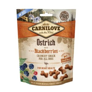 Λιχουδιές Σκύλου Carnilove Fresh & Crunchy Ostrich & Blackberries 200gr