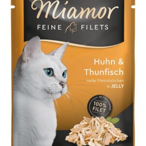 Υγρή Τροφή Miamor Fine Fillets in Jelly Chicken & Tuna 100g