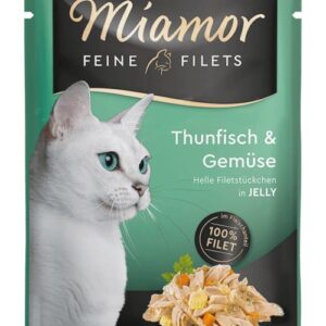 Υγρή Τροφή Miamor Feine Filets Tuna & Vegetables 100g
