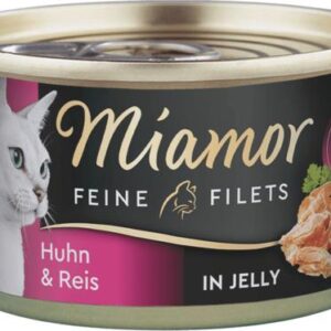 Υγρή Τροφή Γάτας Miamor Feine Filets Κοτόπουλο / Ρύζι σε Ζελέ 100gr