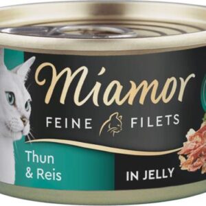 Υγρή Τροφή Γάτας Miamor Feine Filets Ρύζι / Τόνος σε Ζελέ 100gr