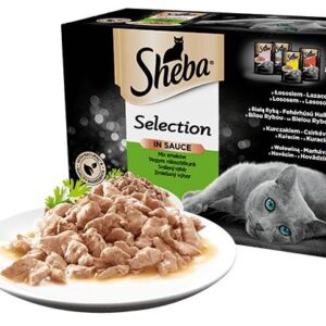 Υγρή Τροφή Sheba Selection in Sauce Mix of Tastes 12x85g