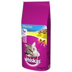 Ξηρά Τροφή Whiskas Sterile 1+ 14kg
