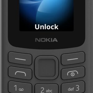 Nokia 105 4G 2021 Dual Sim Black ( Ελληνικό Μενού )