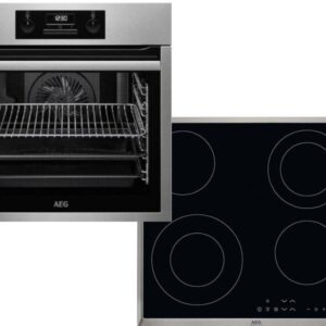 Set Εντοιχισμού AEG Φούρνος BES331110M & Εστία Κεραμική HK634021XB