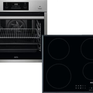 Set Εντοιχισμού AEG BCE455350M + Εστία Επαγωγική AEG IKB64301FB