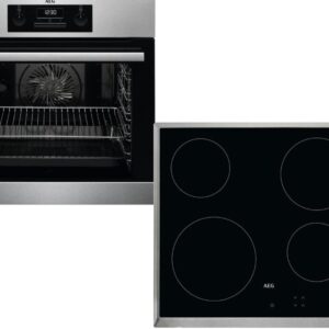 Set Εντοιχισμού AEG Φούρνος BES331010M + Εστίες Κεραμικές HK624000XB