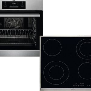 Set Εντοιχισμού AEG Φούρνος BES331010M + Εστίες Κεραμικές HK634021XB